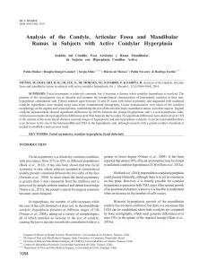 Analysis of the Condyle, Articular Fossa and Mandibular Ramus in Subjects with Active Condylar Hyperplasia