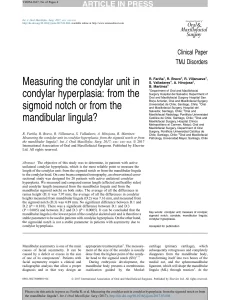 Measuring the condylar unit in condylar hyperplasia: from the sigmoid notch or from the mandibular lingula?