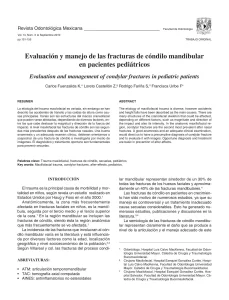 Evaluación y manejo de las fracturas de cóndilo mandibular en pacientes pediátricos