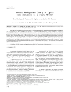 Proteína Morfogenética Ósea y su Opción como Tratamiento de la Fisura Alveolar