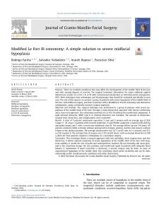 Modified Le Fort III osteotomy: A simple solution to severe midfacial hypoplasia