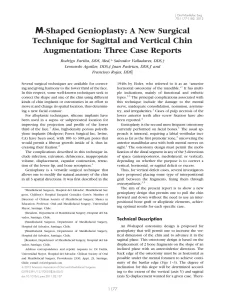 M-Shaped Genioplasty: A New Surgical Technique for Sagittal and Vertical Chin Augmentation: Three Case Reports