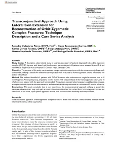 Transconjunctival Approach Using LAteral Skin Extension For Reconstruction of Orbit Zygomatic Complex Fractures: Technique Description and a Case Series Analysis